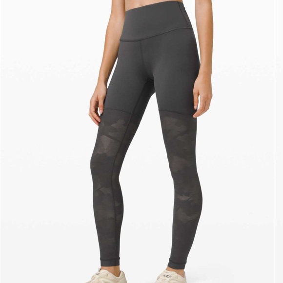 Lululemon Sheer Will High-Rise Tight 28" *Camo Legging Graphite Grey - Picture 1 of 8